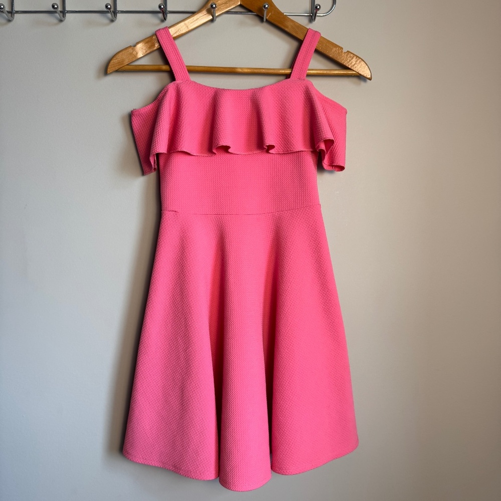 Emerald Sundae Girls Textured Sleeveless Dress Pink 10 Weddingโ Guest Sunday